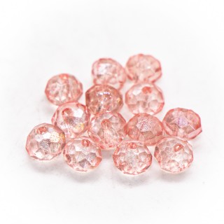 Бусины рондели 4*3мм (персиковый прозрачный)